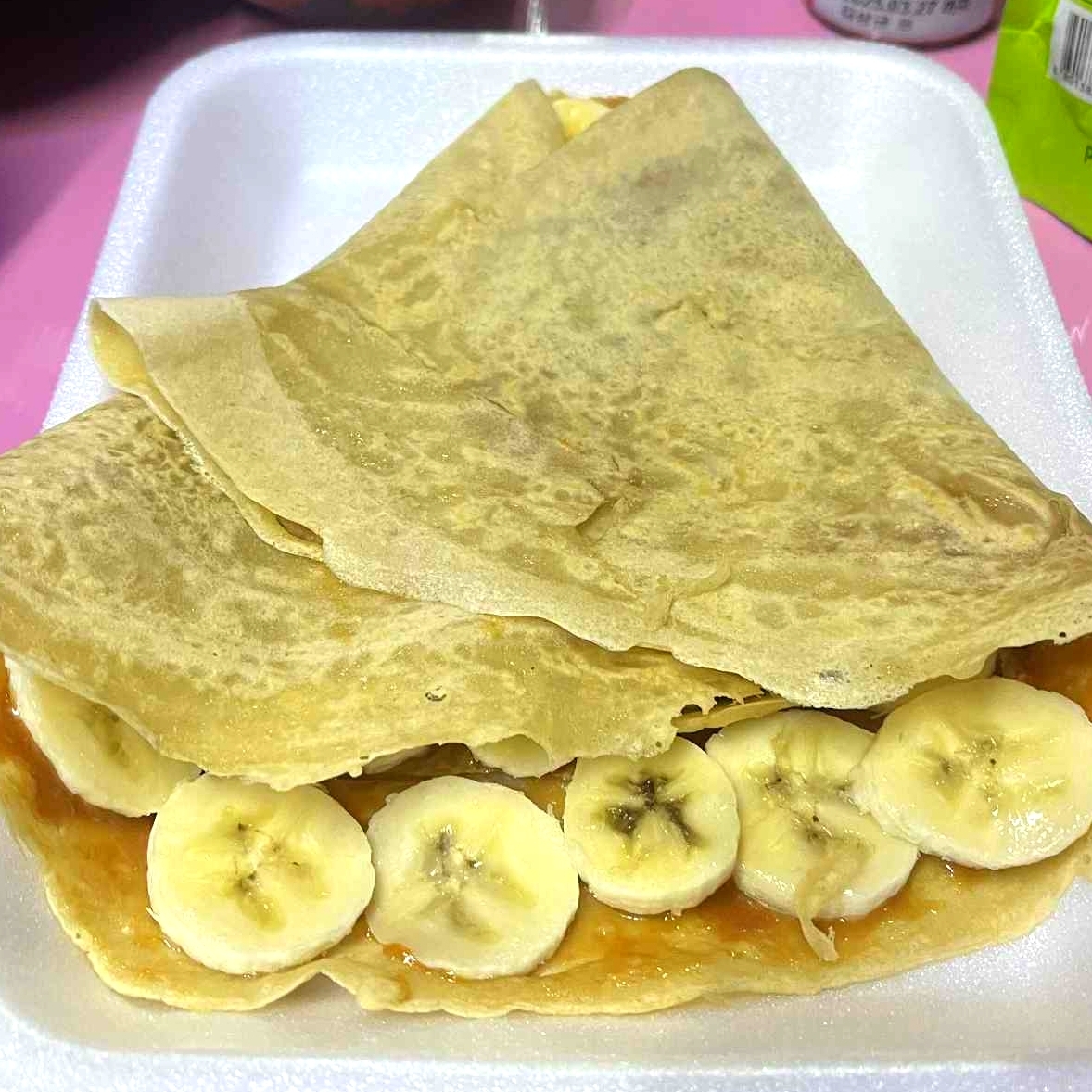 Crepa de Crema de Cacahuate y Platano