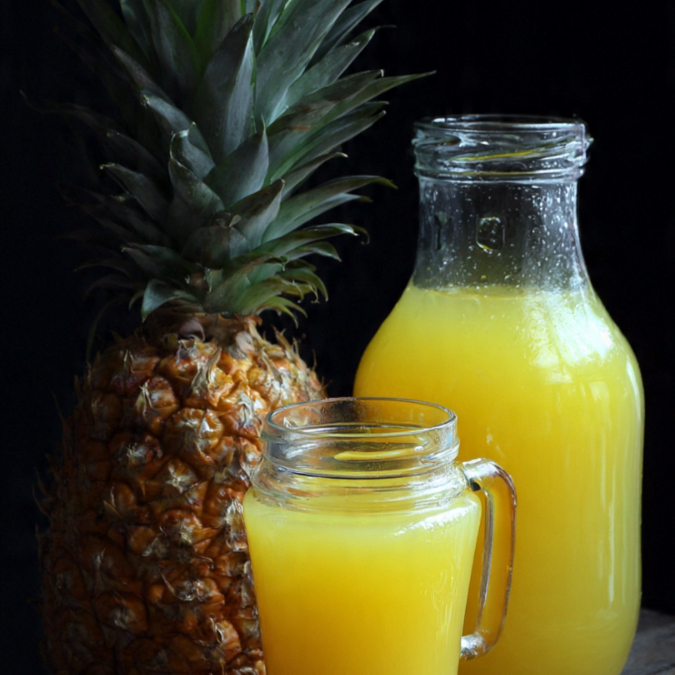 Água, Abacaxi, Açúcar, Gelo
