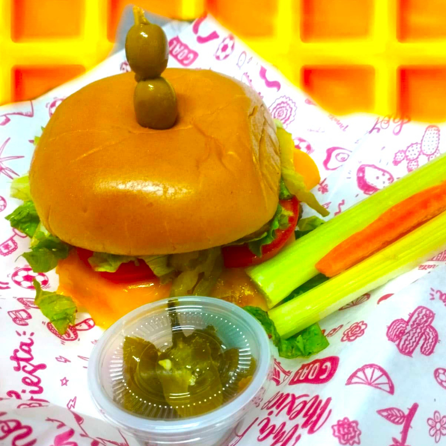 HAMBURGUESA DE CARNE JUMBO(ARRACHERA)