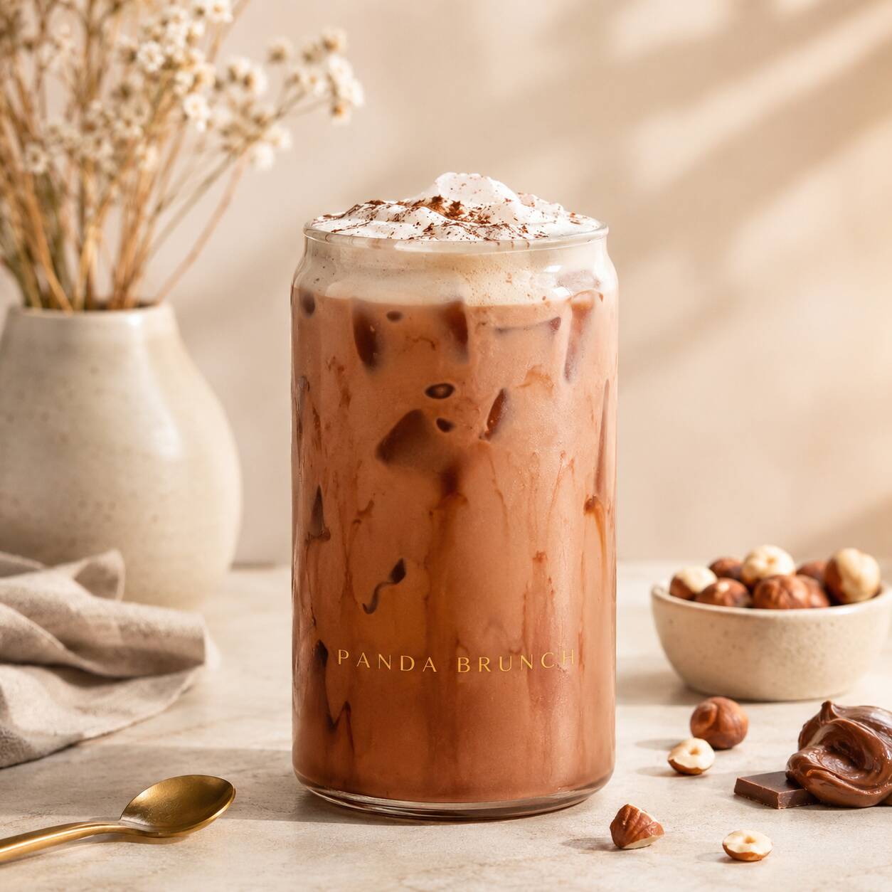 Nutella Iced Latte 16 oz