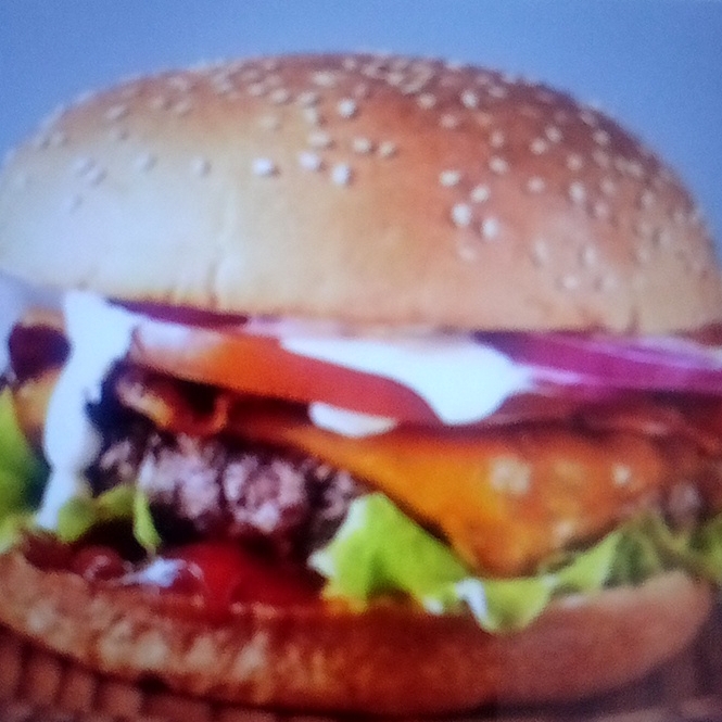 Hamburguesa con Quesillo