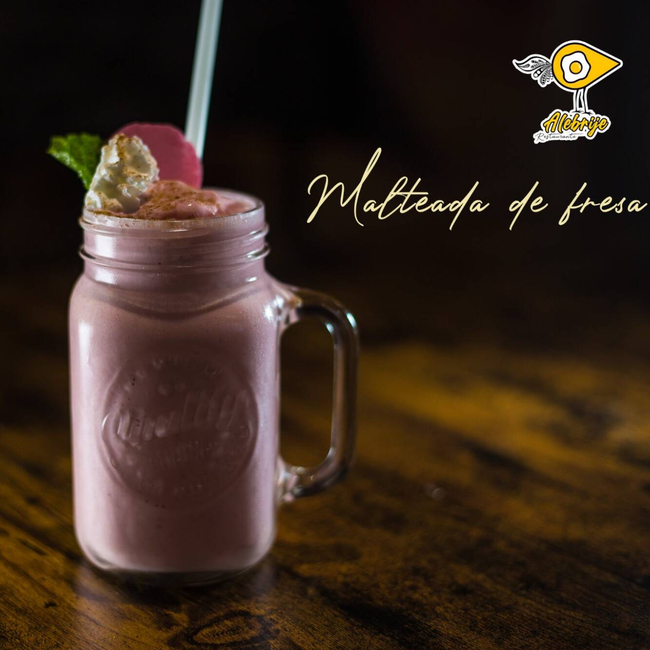 Malteada de Fresa chico