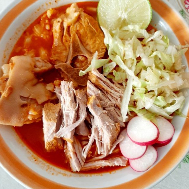 Pozole Rojo con Carne de Puerco 500ml