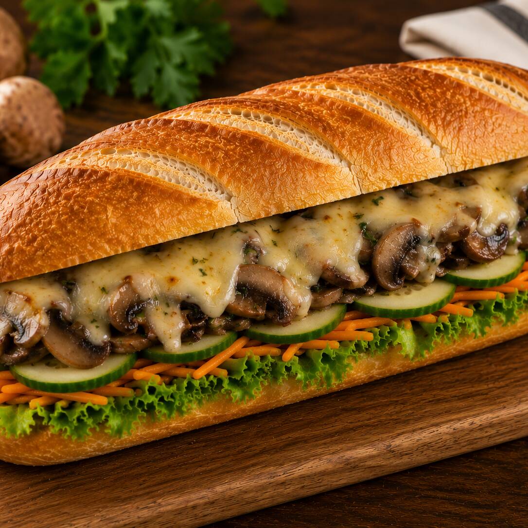 Baguette de Champiñones