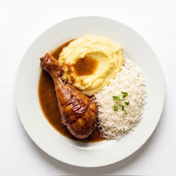 Asado de Pollo con Pure