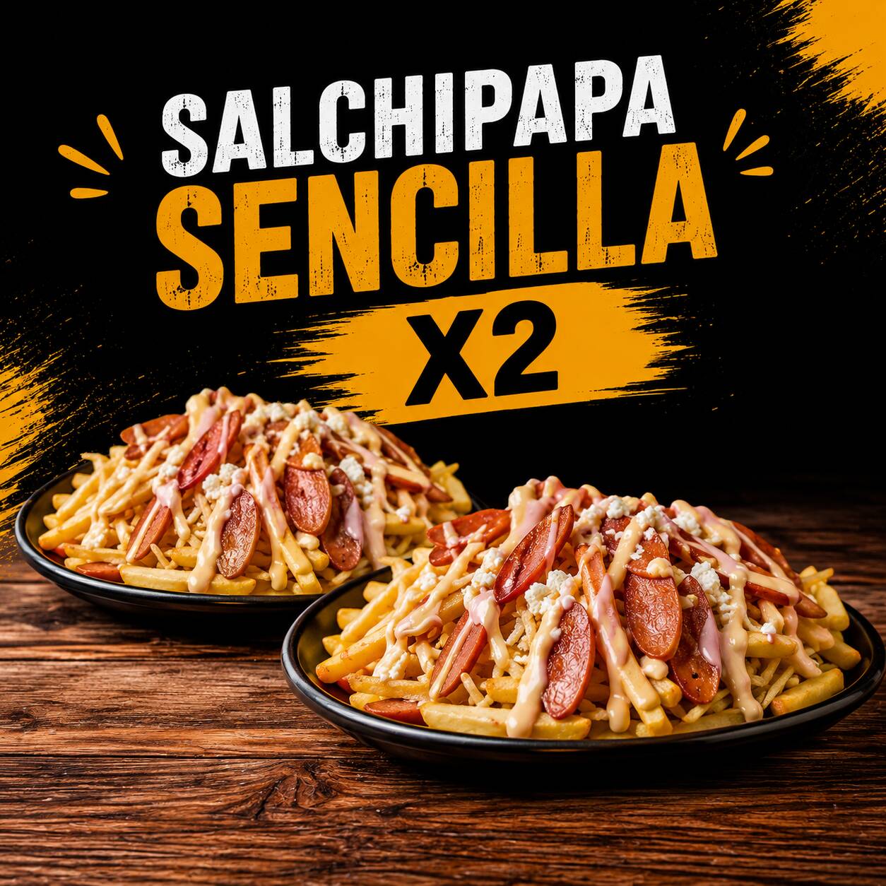 SALCHIPAPA SENCILLA X2