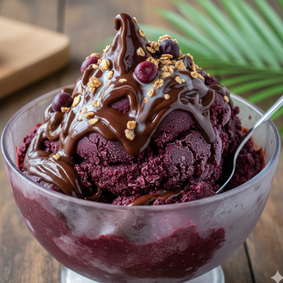 INGREDIENTES: CREME DE AÇAI, CREME DE AVELÃ COM CHOCOLATE, COCO RALADO, CREME NINHO E LEITE EM PÓ. OS ITENS JA VÃO MONTADOS NO COPO.