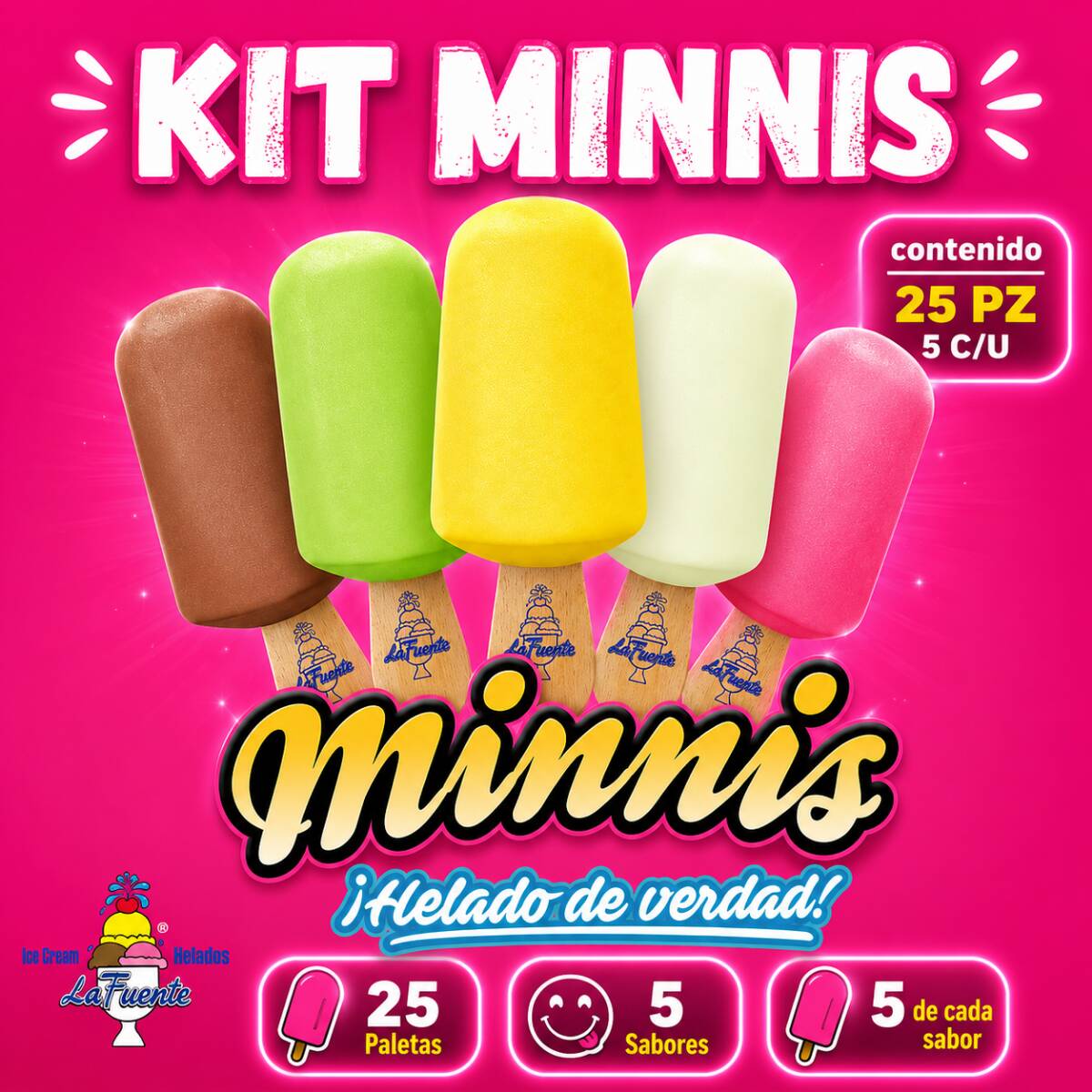 KIT MINNIS CREMA 25 PIEZAS