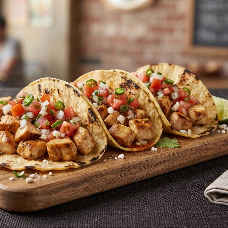 Trio de Tacos de Pollo