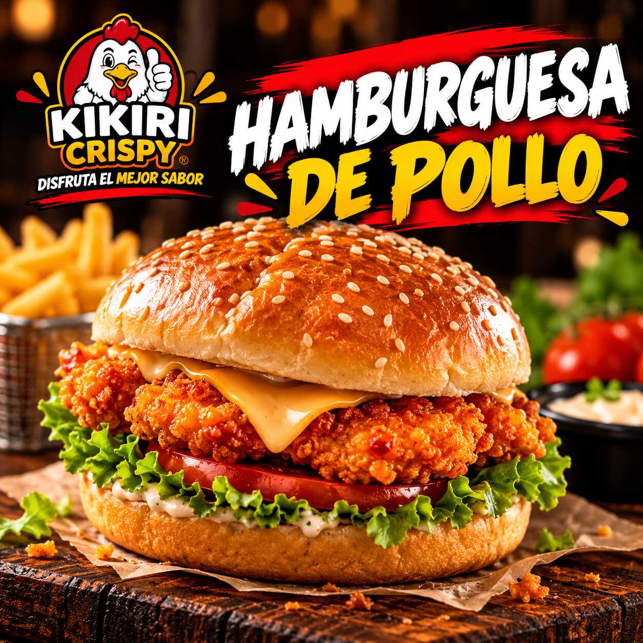 HAMBURGUESA DE POLLO