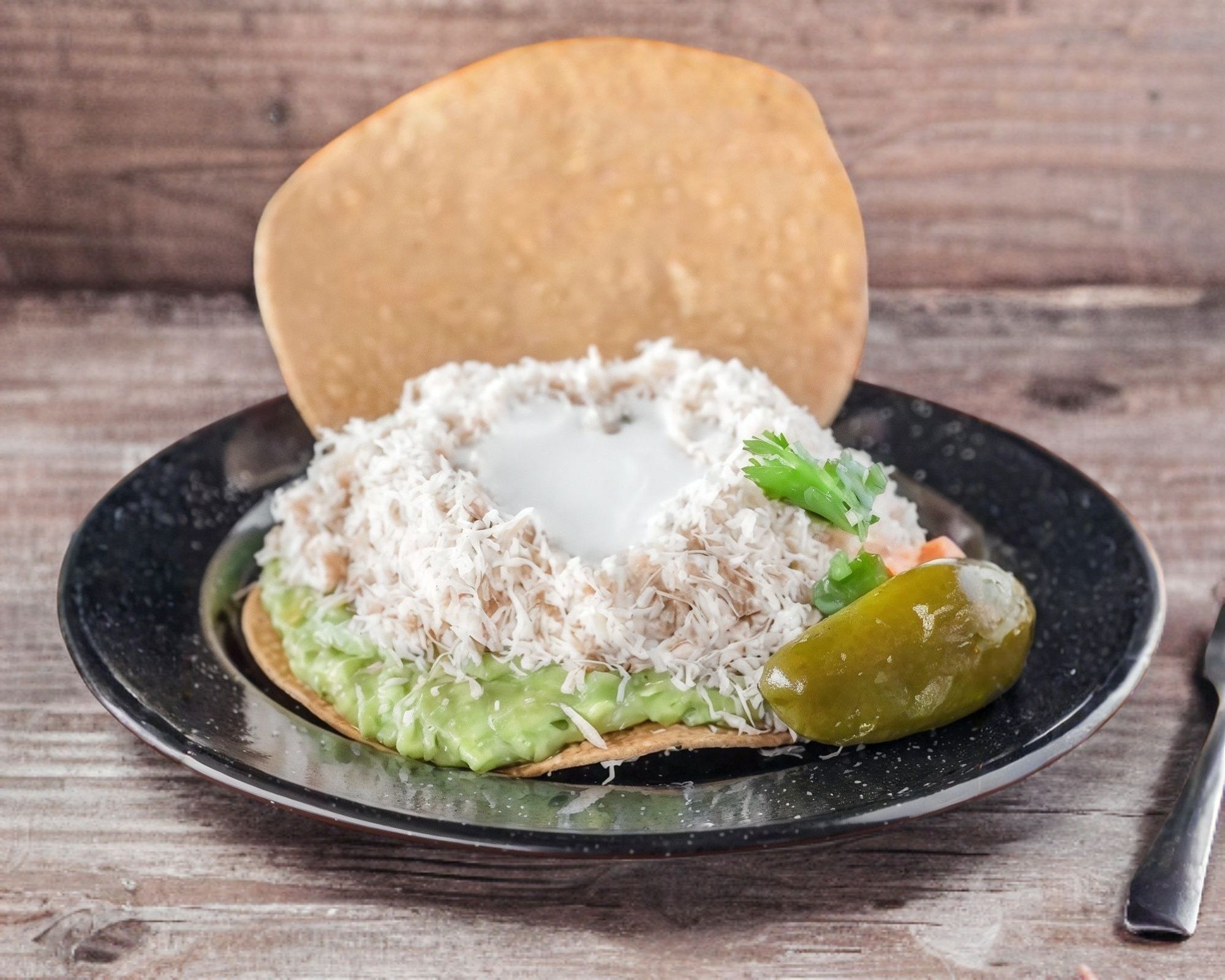 Combo-Tostada Especial y 1/2 Caldo Esp