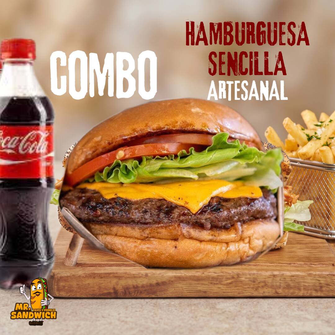 Combo Burguer Sencilla Personal Completo