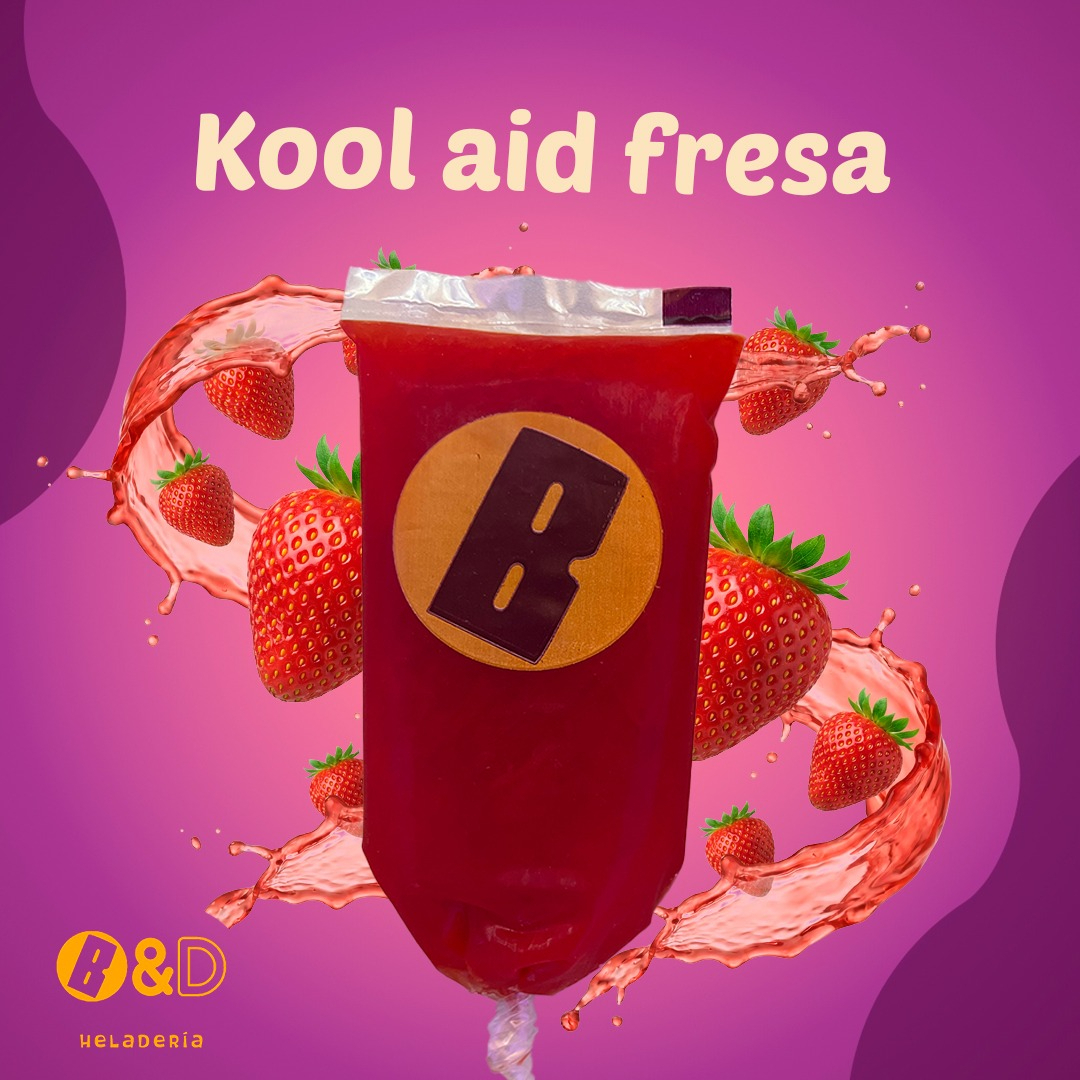 Helado de Kool-Aid Fresa