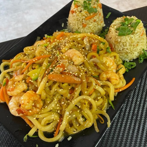 Yakiudon de Camarón