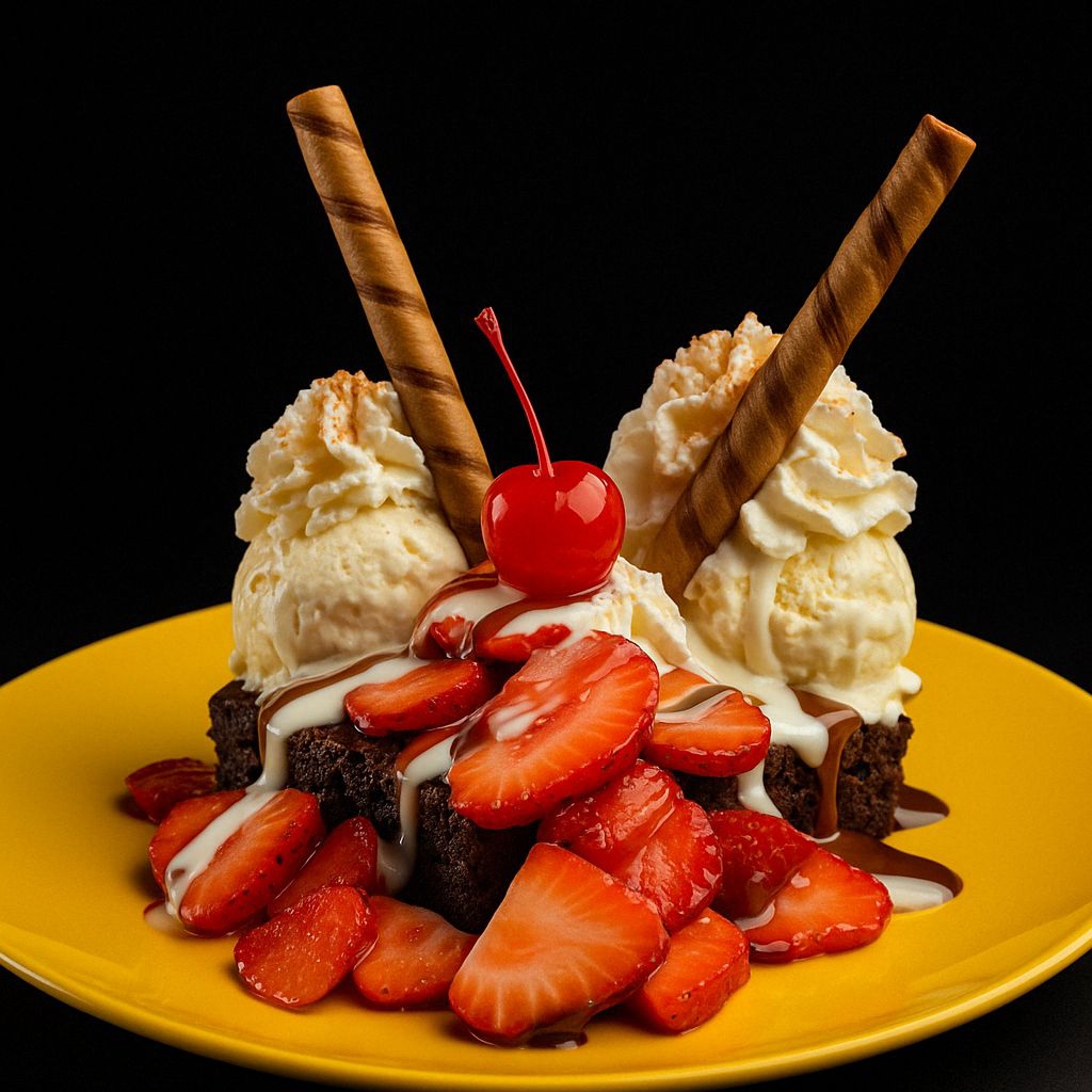 Brownie con Fresas