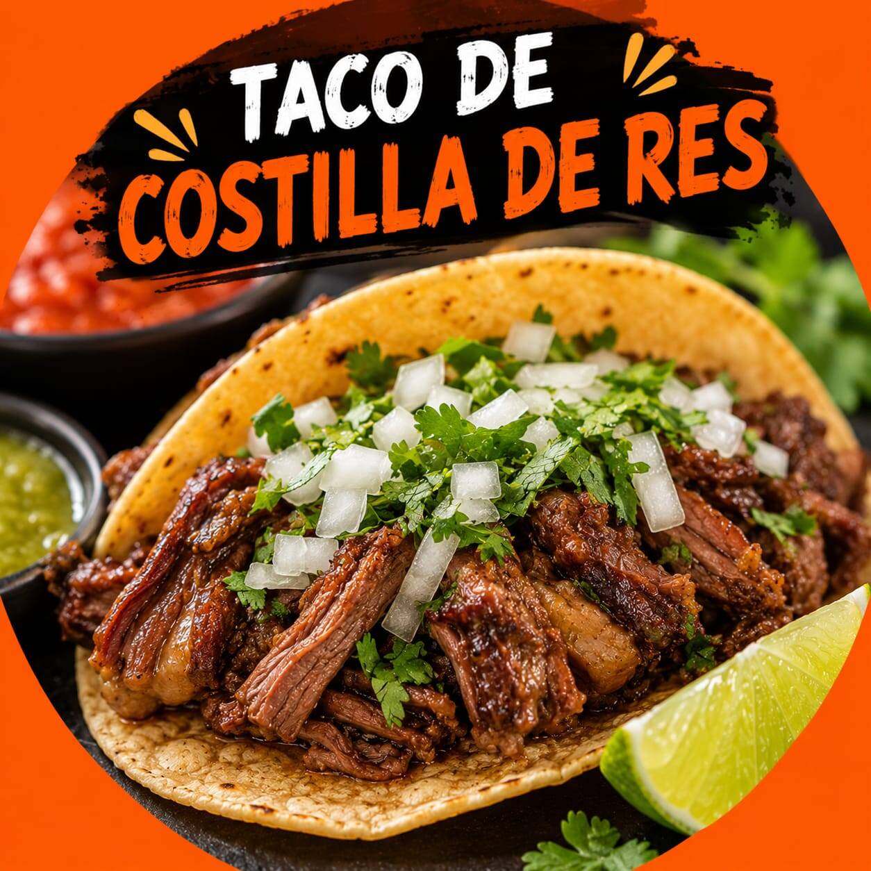 Taco de Costilla de Res
