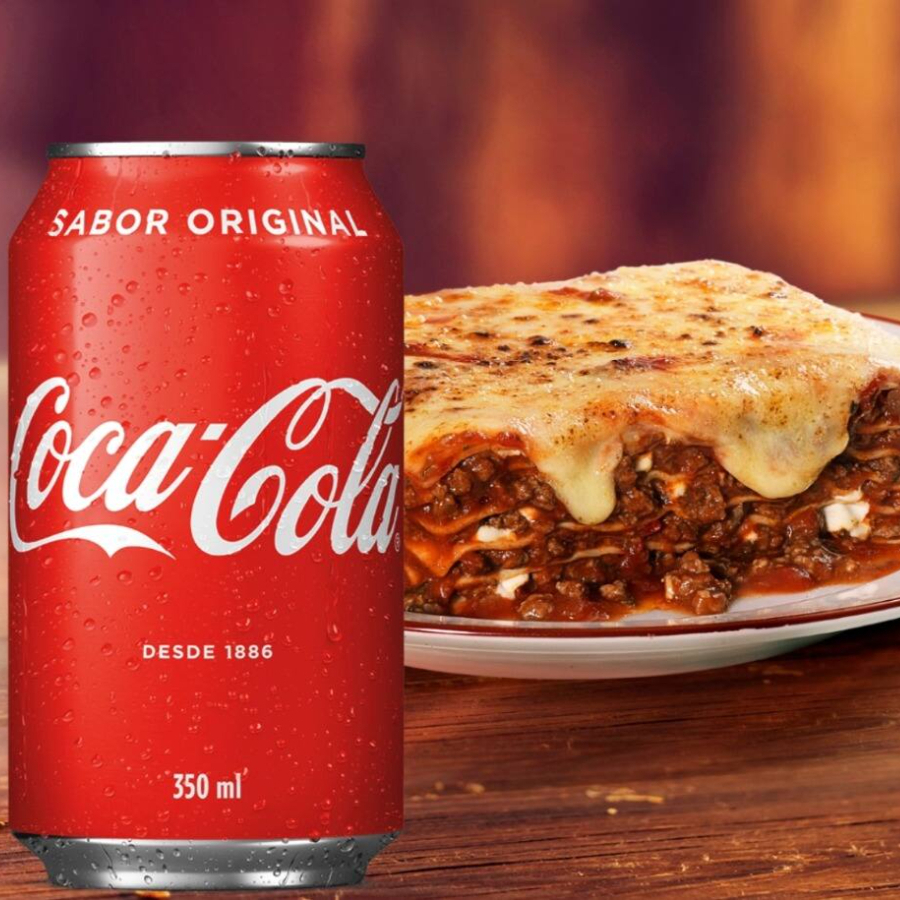 Lasanha Bolonhesa + Coca-Cola 350ml
