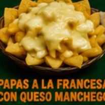 Papas a la Francesa con Queso Manchego