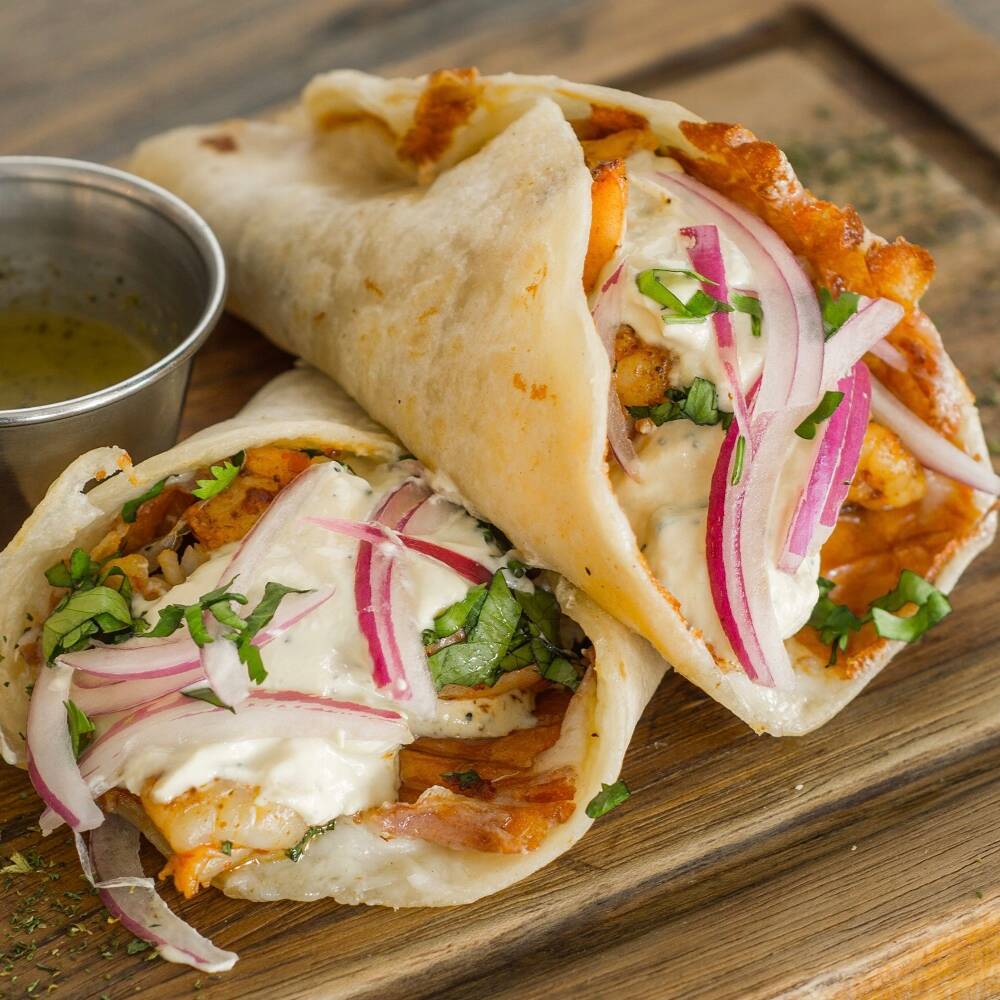 (2) Tacos Árabes de Camarón