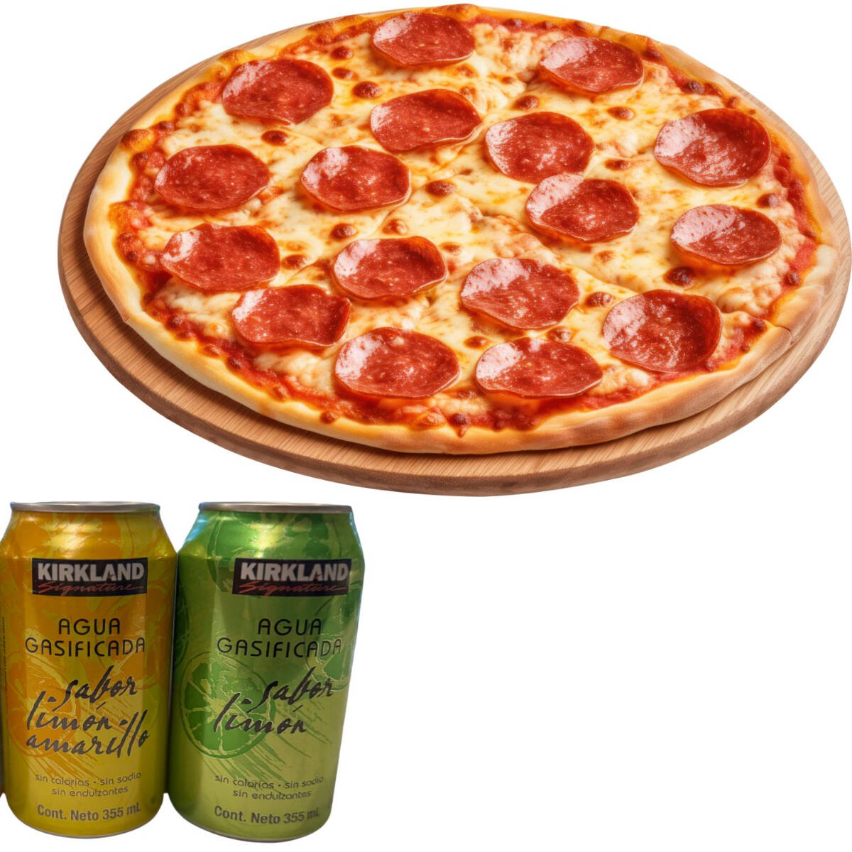 Pizza Grande de Peperoni + 2 Limonadas