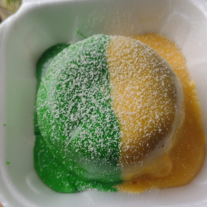 Mini vulcão temático da copa. Um delicioso creme