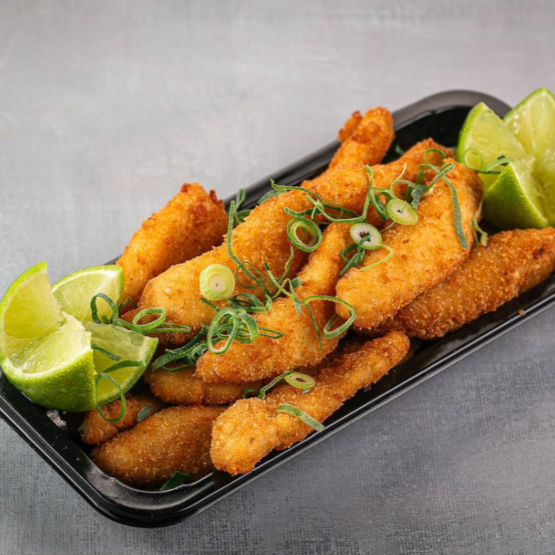 Tilapia empanada na frinha panko