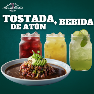 Tostada de Atún + Bebida