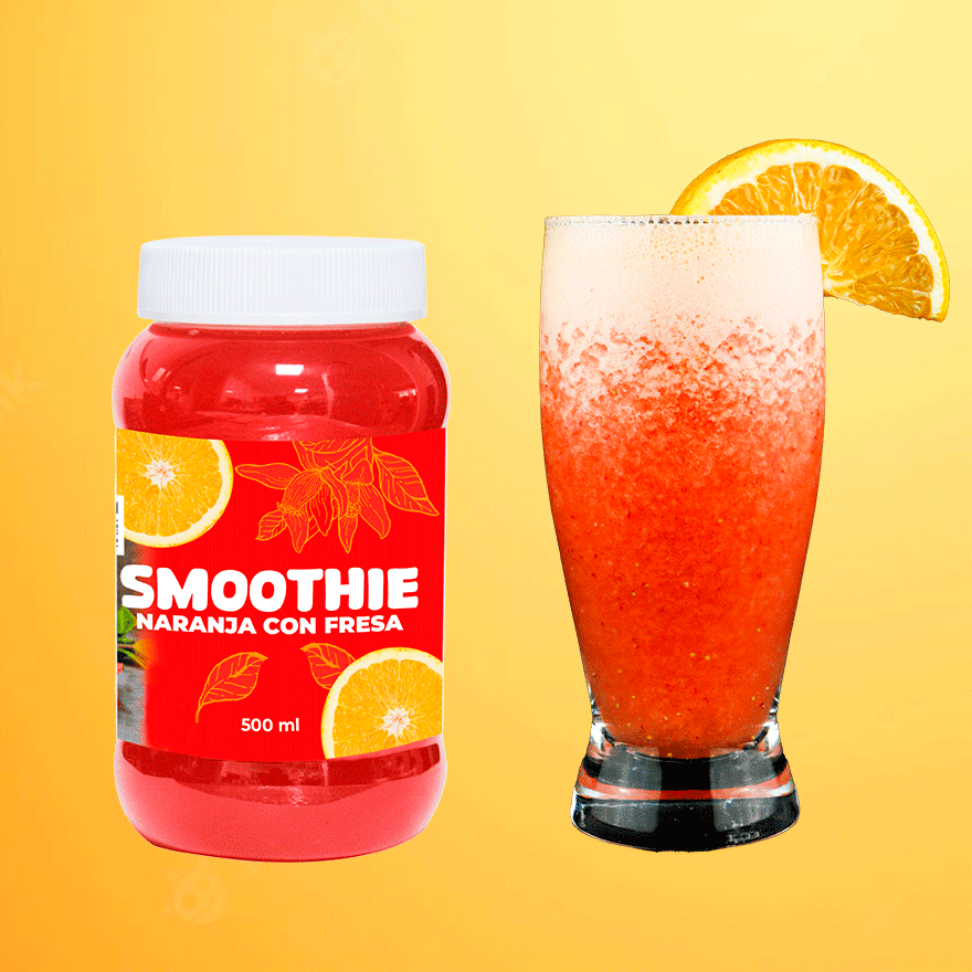 Smoothie de Naranja/Fresa 500 ml