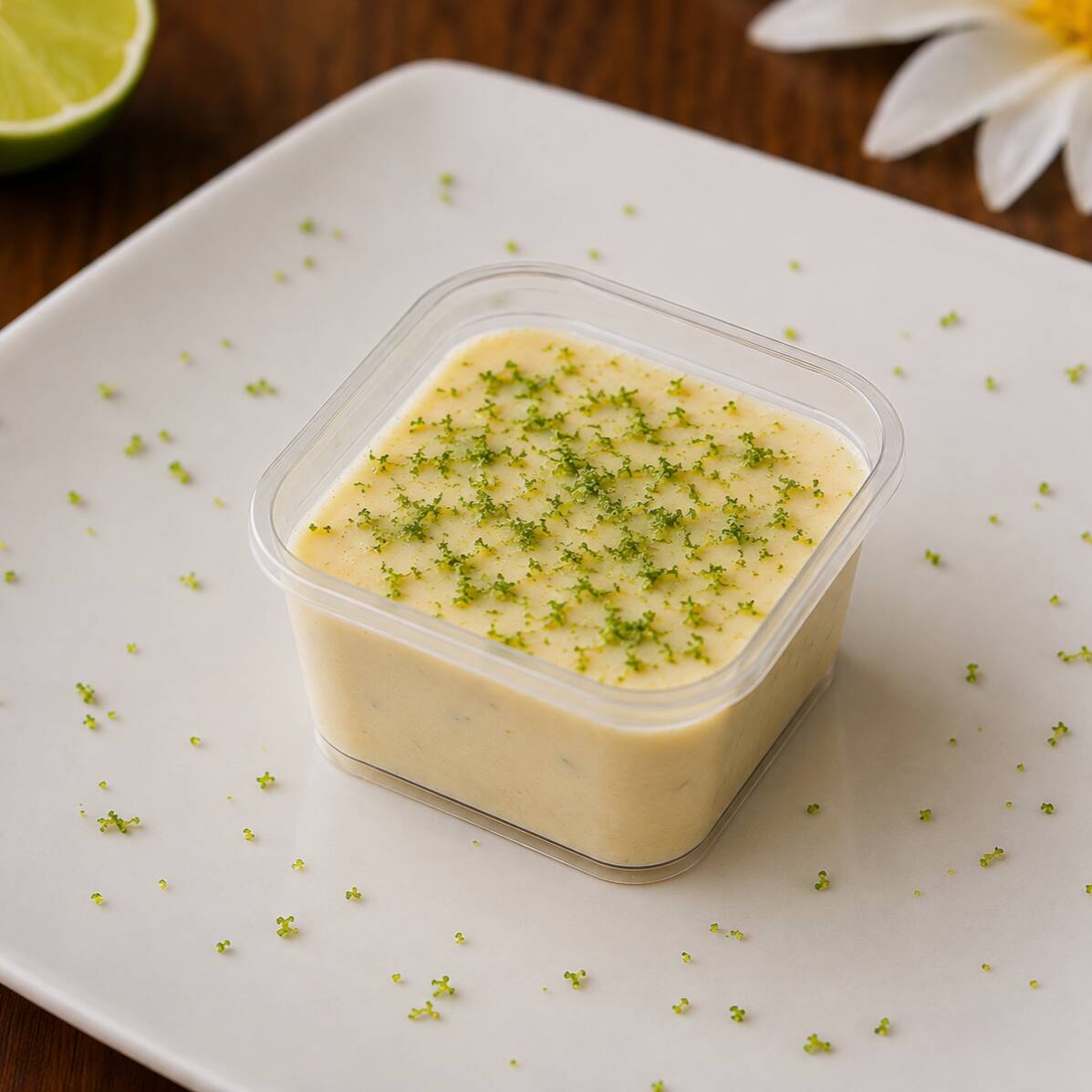 Deliciosa mousse de limão, leve, cremosa e refrescante, preparada com ingredientes selecionados e finalizada com raspas de limão fresco. A sobremesa perfeita para finalizar sua refeição com muito sabor e equilíbrio.