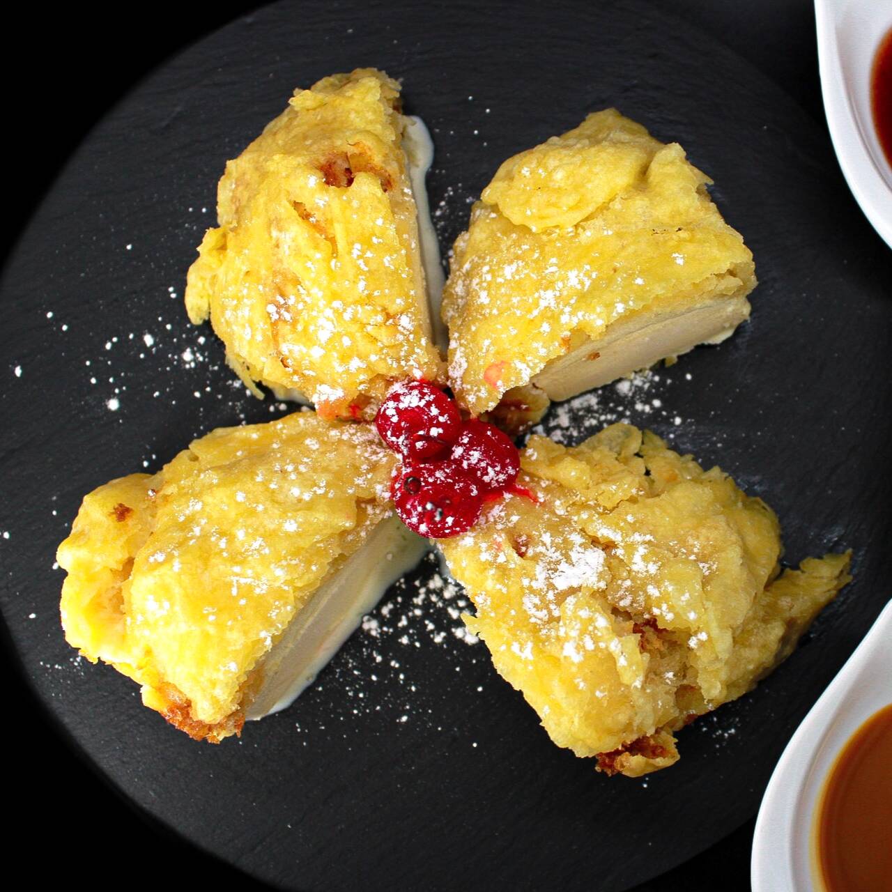 HELADO TEMPURA RELLENO DE HELADO VAINILLA