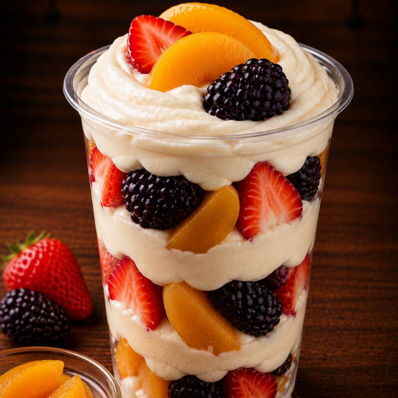 🍑🫐 Fresa, Durazno & Zarzamora Crema Especial