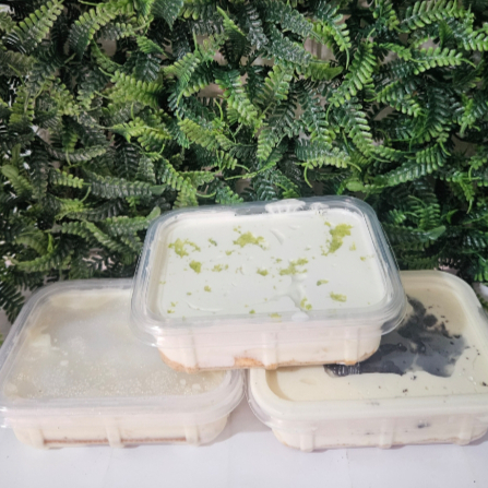 1 Tortinha de Oreo + 1 Tortinhade Limao + 1 Pavê de abacaxi e coco. Pote 150 Ml cada