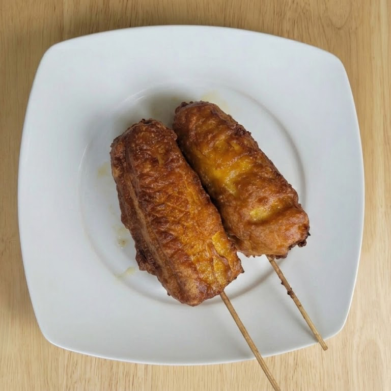 Banderillas de Plátano C/queso y Jamón (2 Pzas)