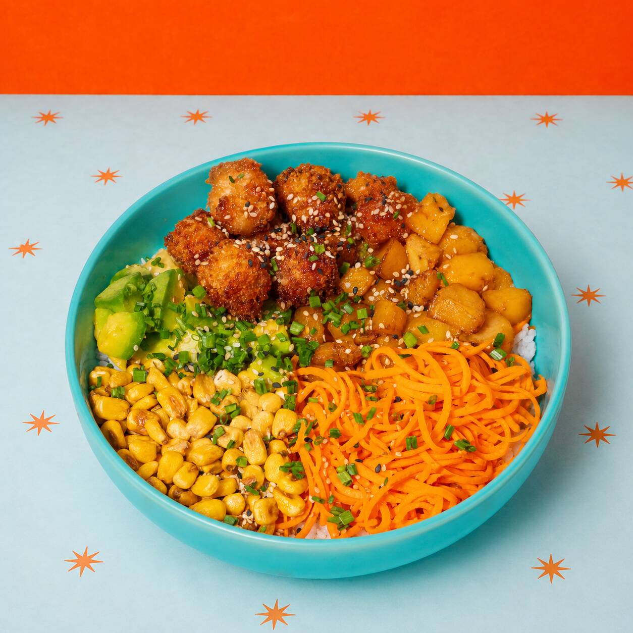 Poke Bowl Pollo Agridulce Fantasy