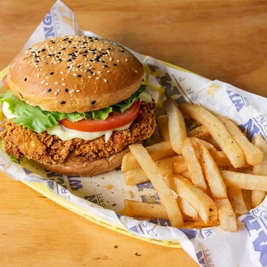 CHICKEN CHEESE BURGUER DIDI