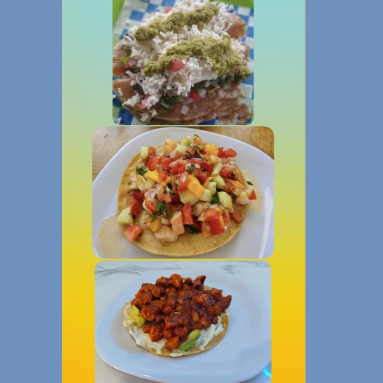 COMBO DE TOSTADAS Y TACOS DORADOS