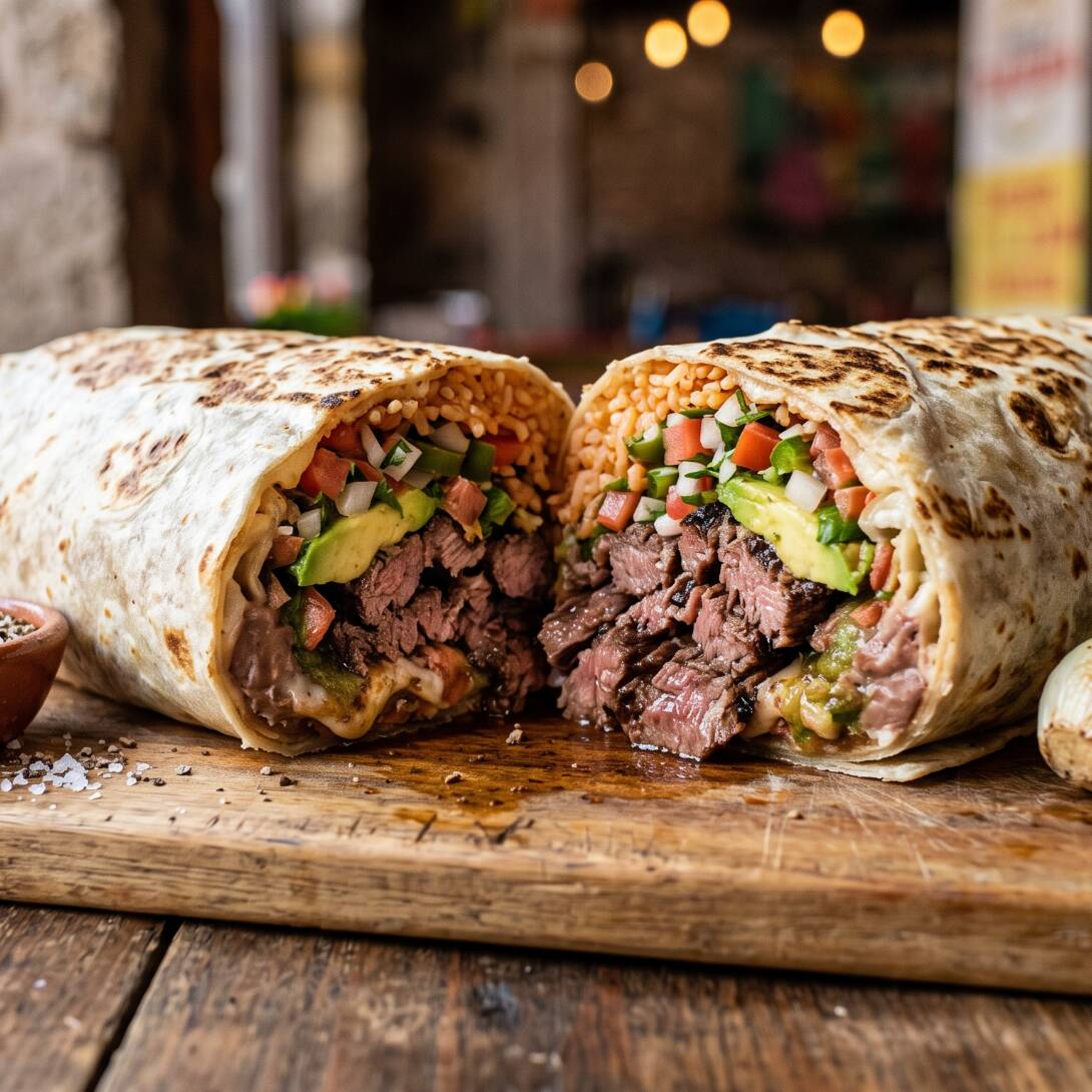 Mega Burrito Cecina Adobada
