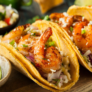 Taco Camaron al Mojo de Ajo