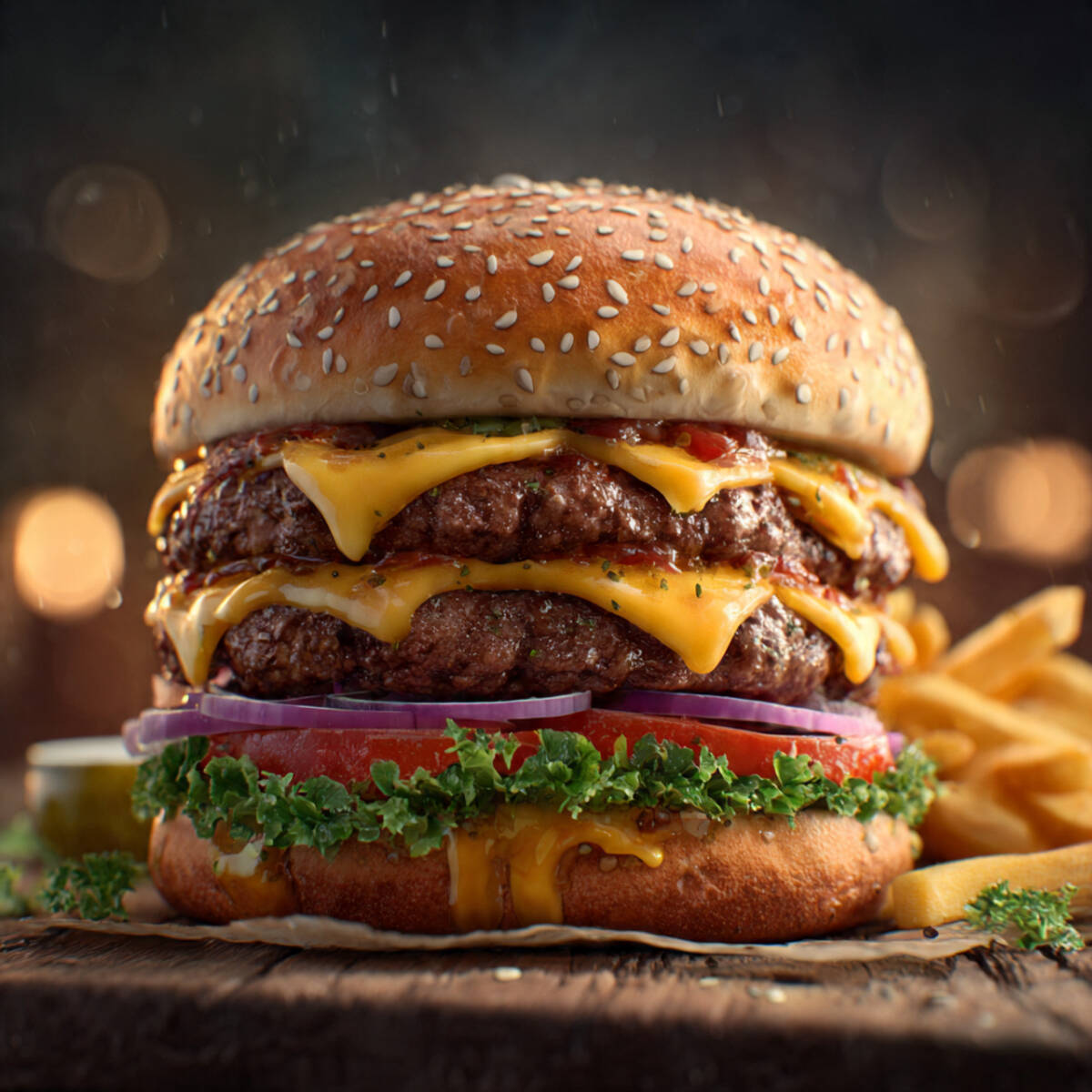 Paquete 2 - 1 Doble Carne +papas+bebida