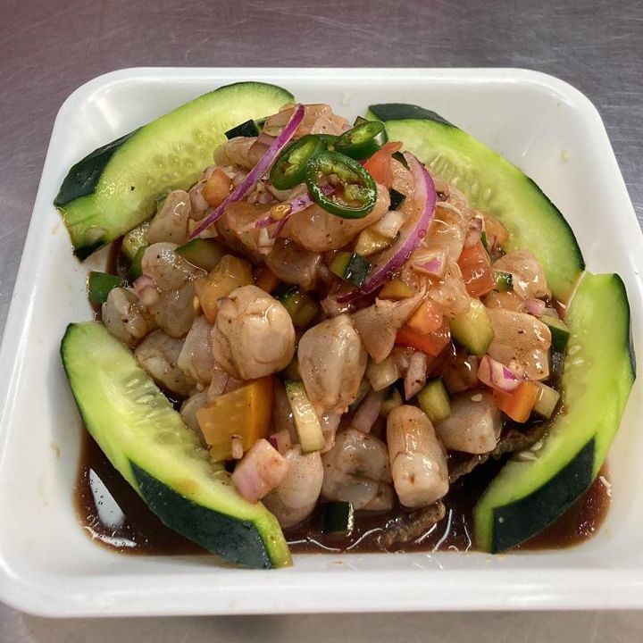 Tostada de Ceviche de Camarón