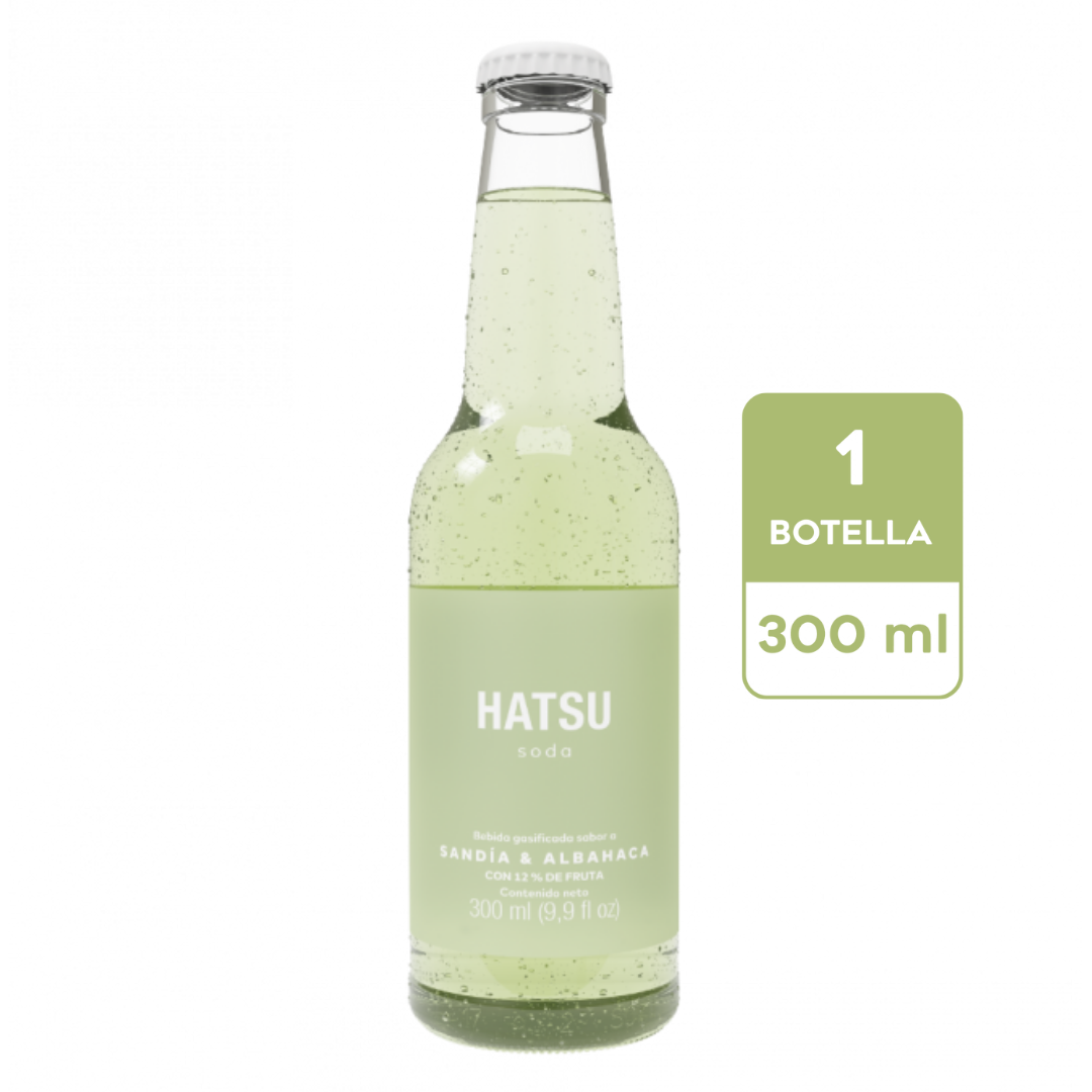 Soda Hatsu Sandia y Albahaca 300 ml