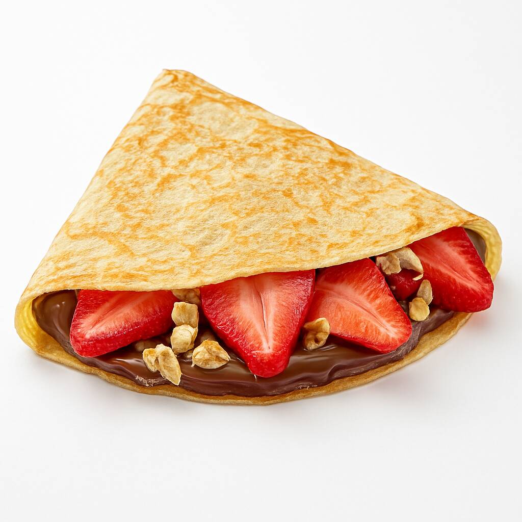 Crepa de Fresas Nutella y Nuez