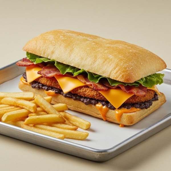 Panini + Papas Fritas