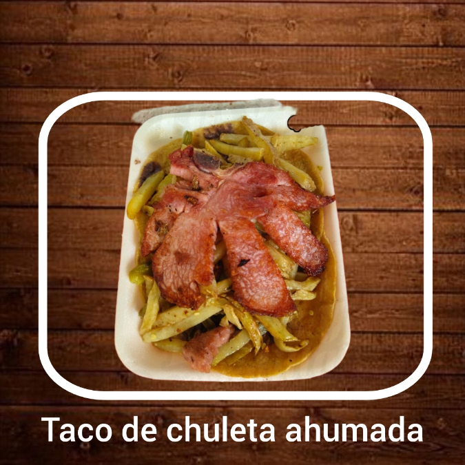 TACO DE CHULETA AHUMADA