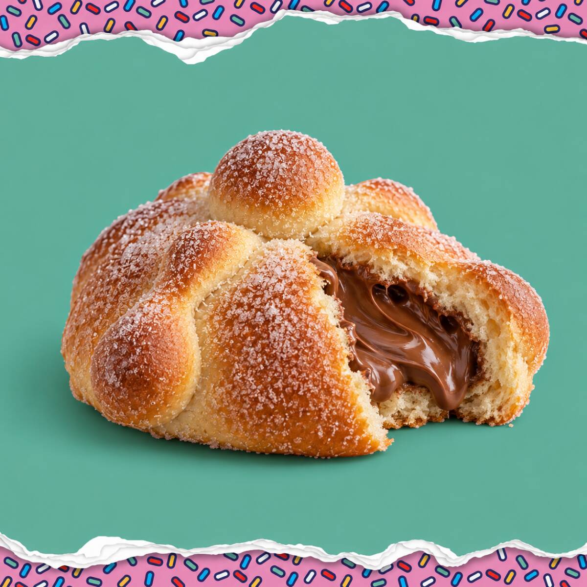Pan de Muerto Relleno de NUTELLA