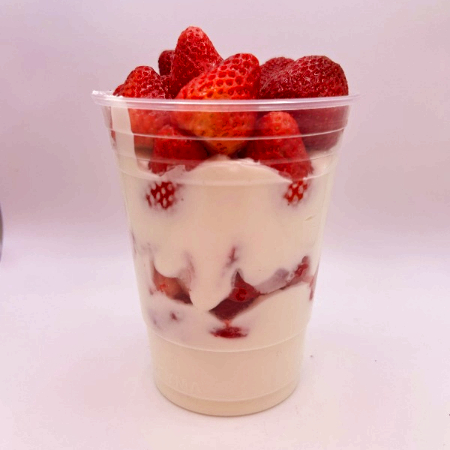 Fresas con Crema. Vaso Grande