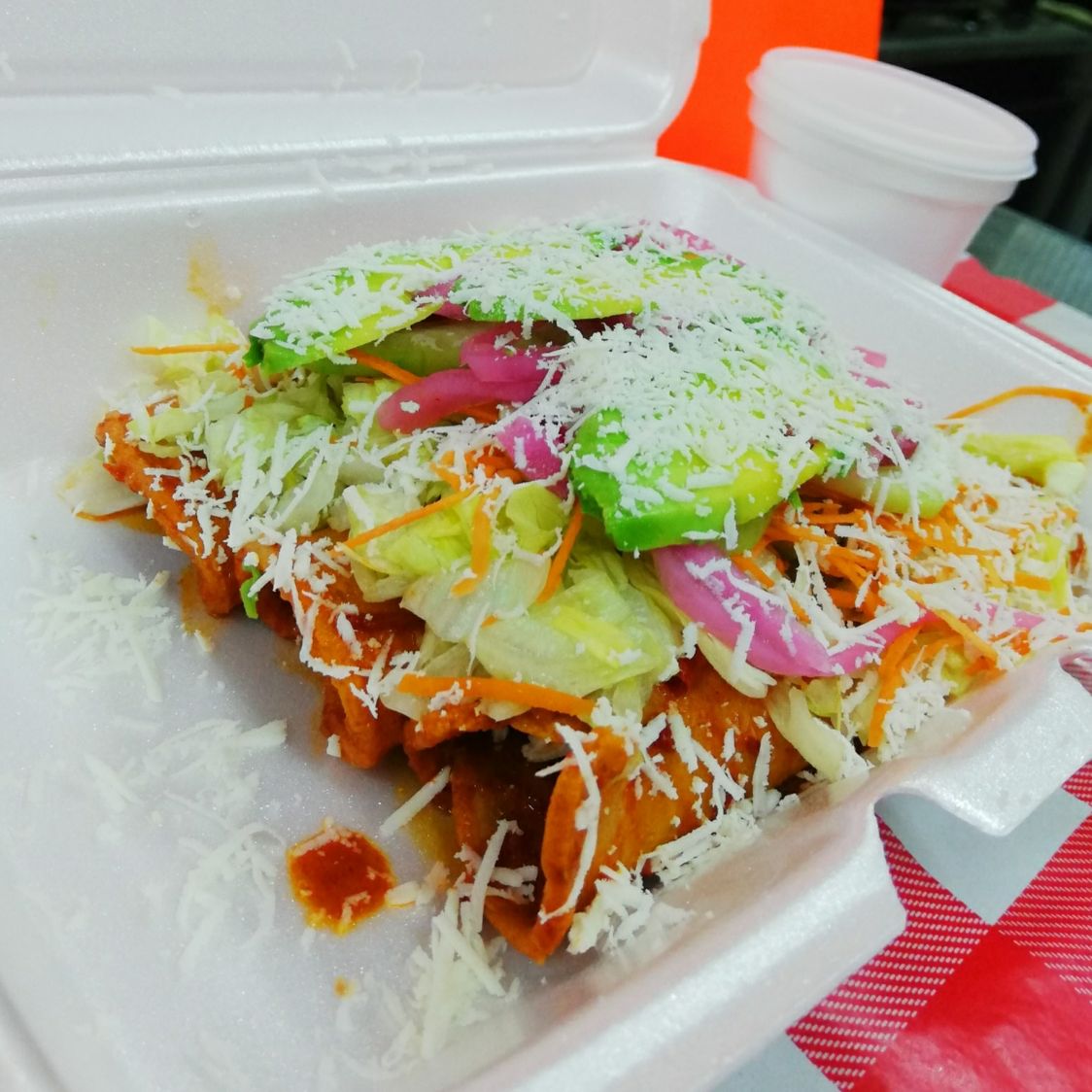 Orden de Enchiladas pollo