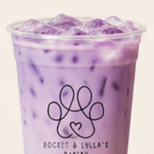 Latte Taro Iced (Cero Azúcar)