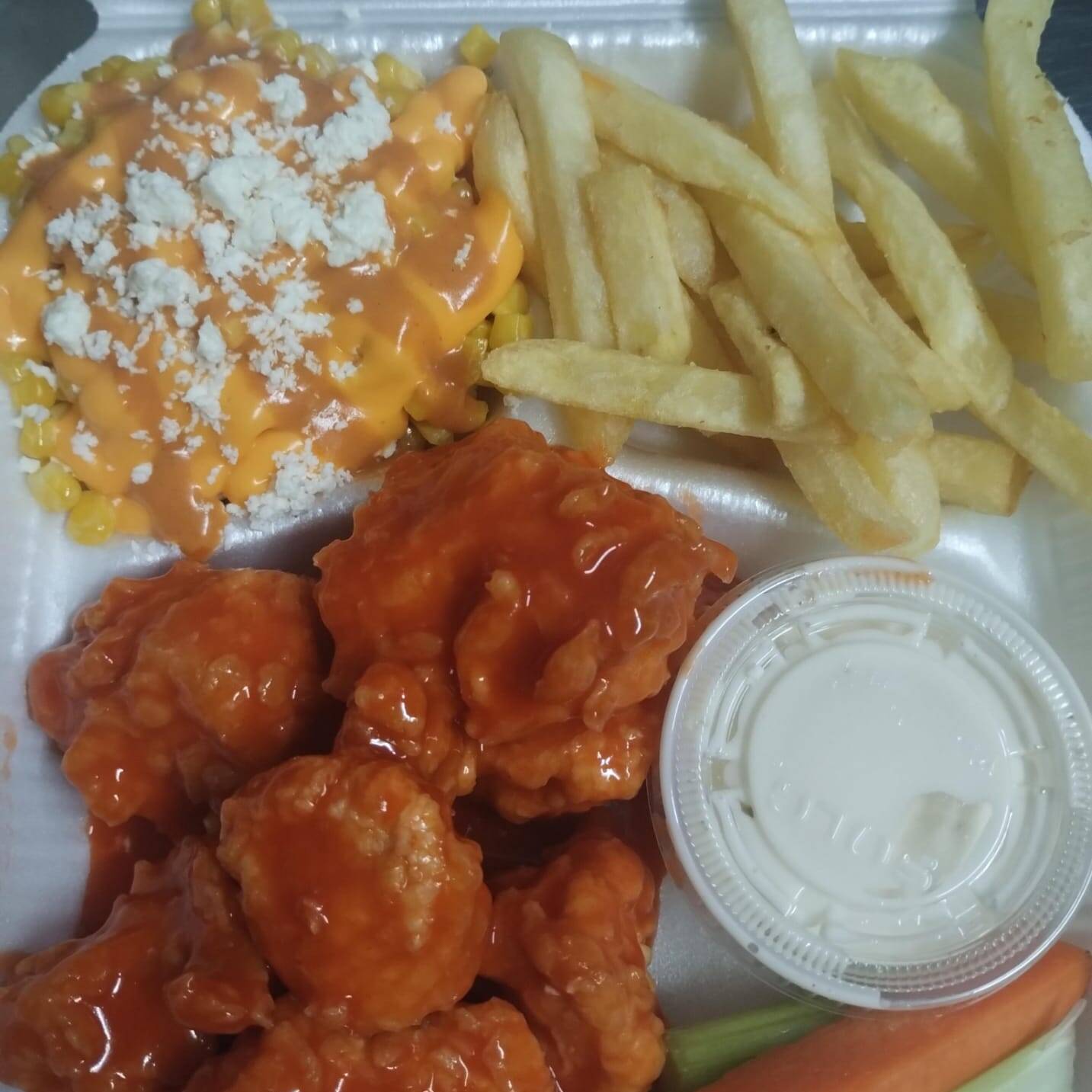 Boneless con elote