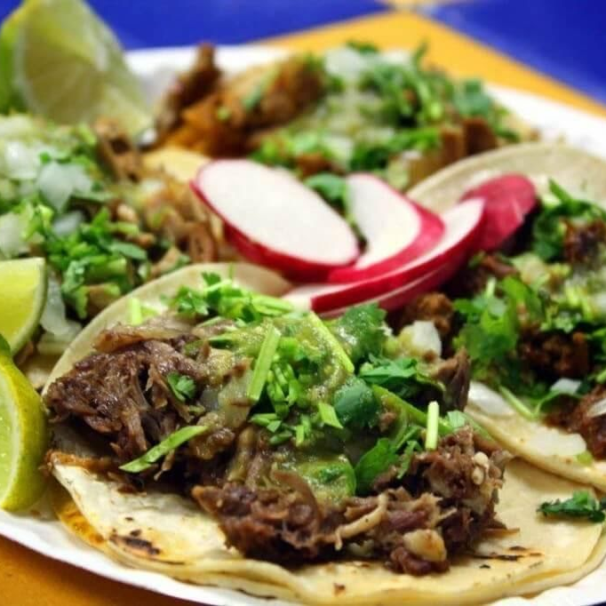 tacos de carne asada (cerdo) 4 pzs